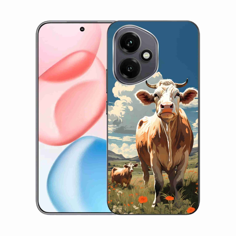 Gelový kryt mmCase na Honor 400 - krávy na louce
