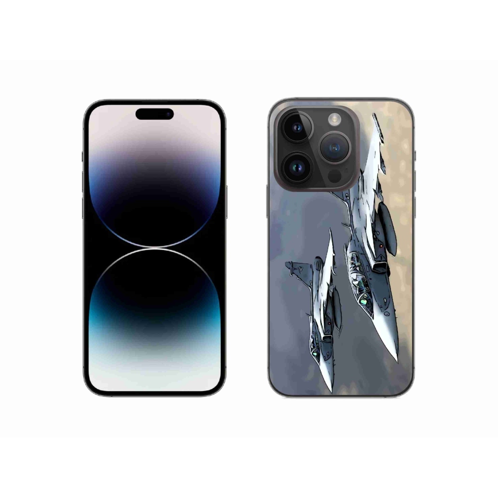 Gelový kryt mmCase na iPhone 14 Pro - stíhačky