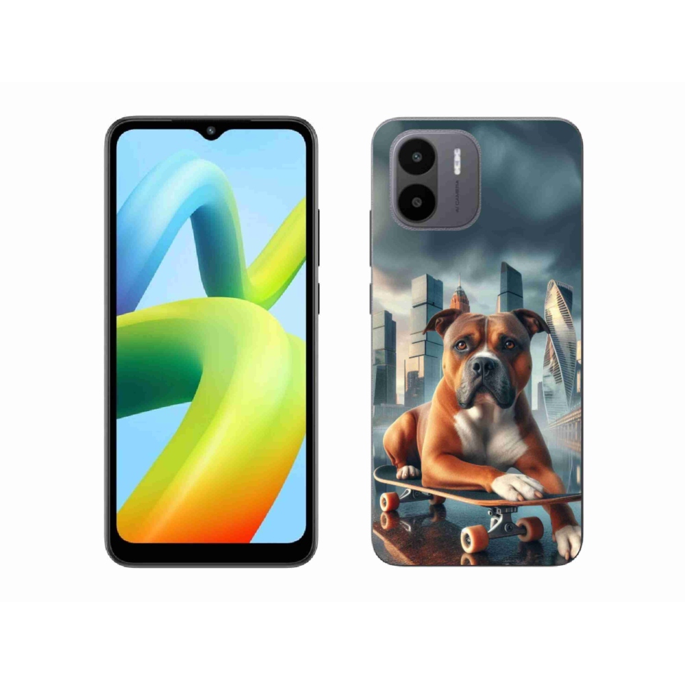 Gelový kryt mmCase na Xiaomi Redmi A1 - pes na skateboardu