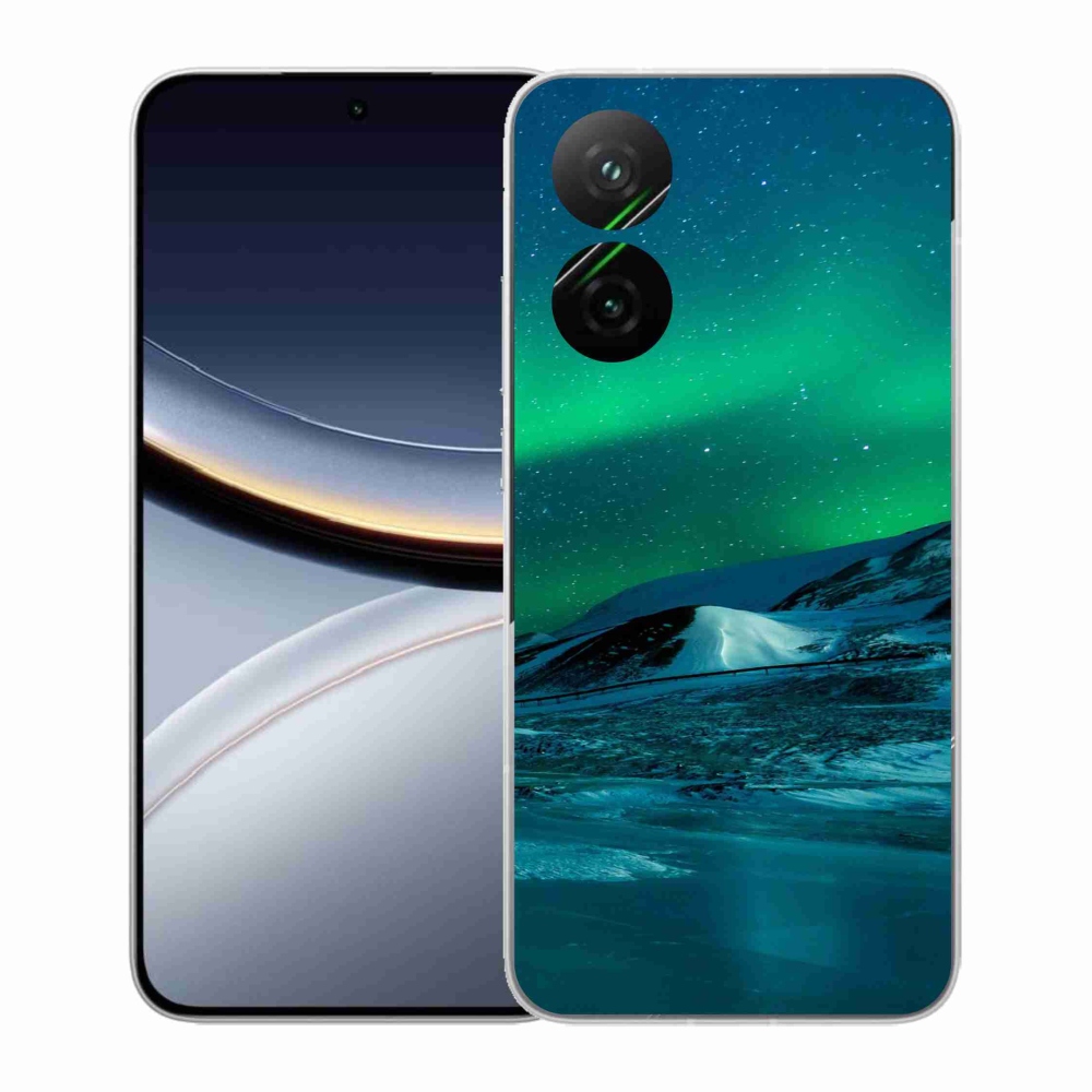 Gelový kryt mmCase na Xiaomi Poco F7 5G - polární záře