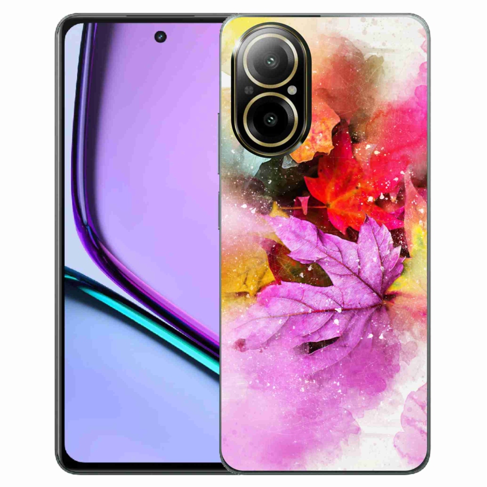 Gelový kryt mmCase na Realme C67 - barevné listy