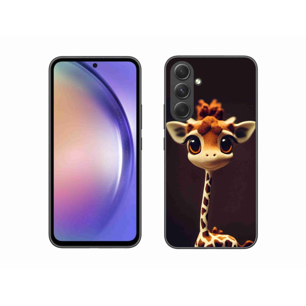 Gelový kryt mmCase na Samsung Galaxy A54 5G - malá žirafa
