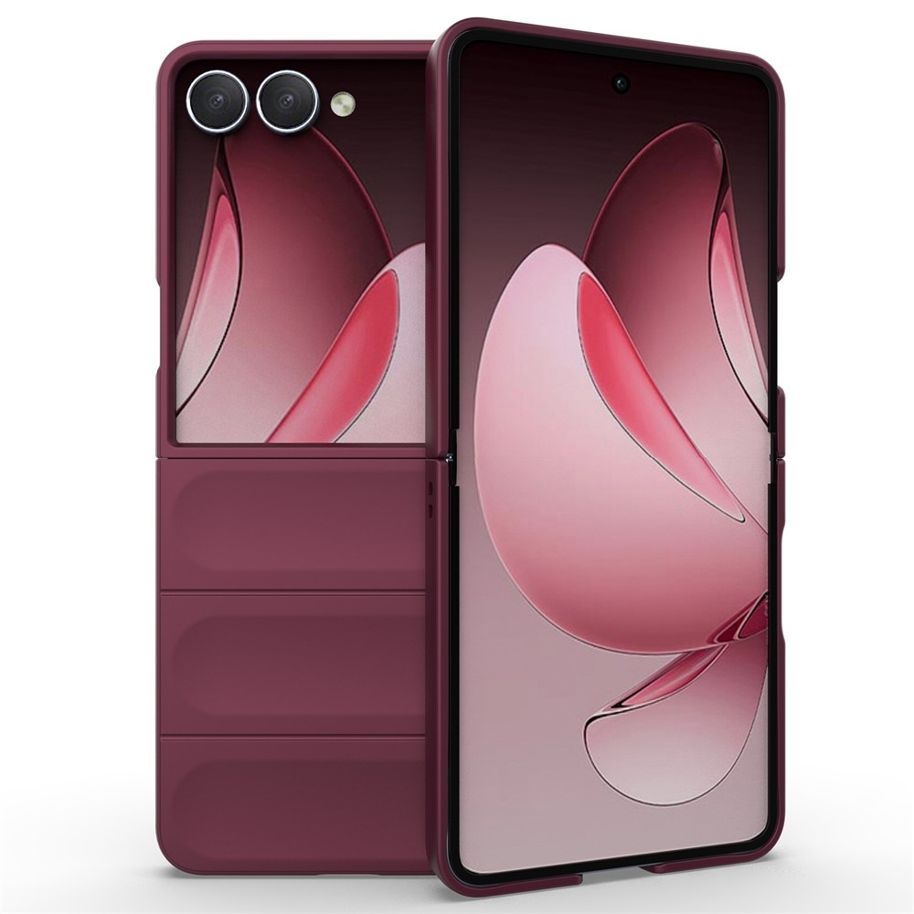 Rugg odolný gelový obal na Samsung Galaxy Z Flip7 5G - vínový