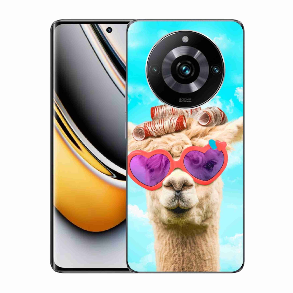 Gelový kryt mmCase na Realme 11 Pro/11 Pro+ - lama s brýlemi