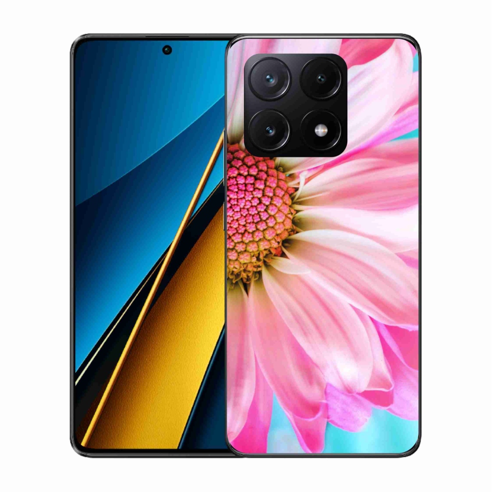 Gelový kryt mmCase na Xiaomi Poco X6 Pro 5G - růžová květina