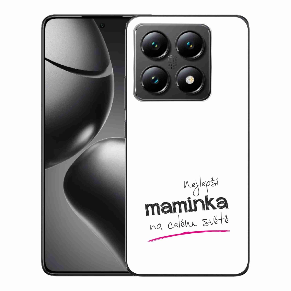 Gelový kryt mmCase na Xiaomi 14T - nejlepší maminka 4 bílé pozadí