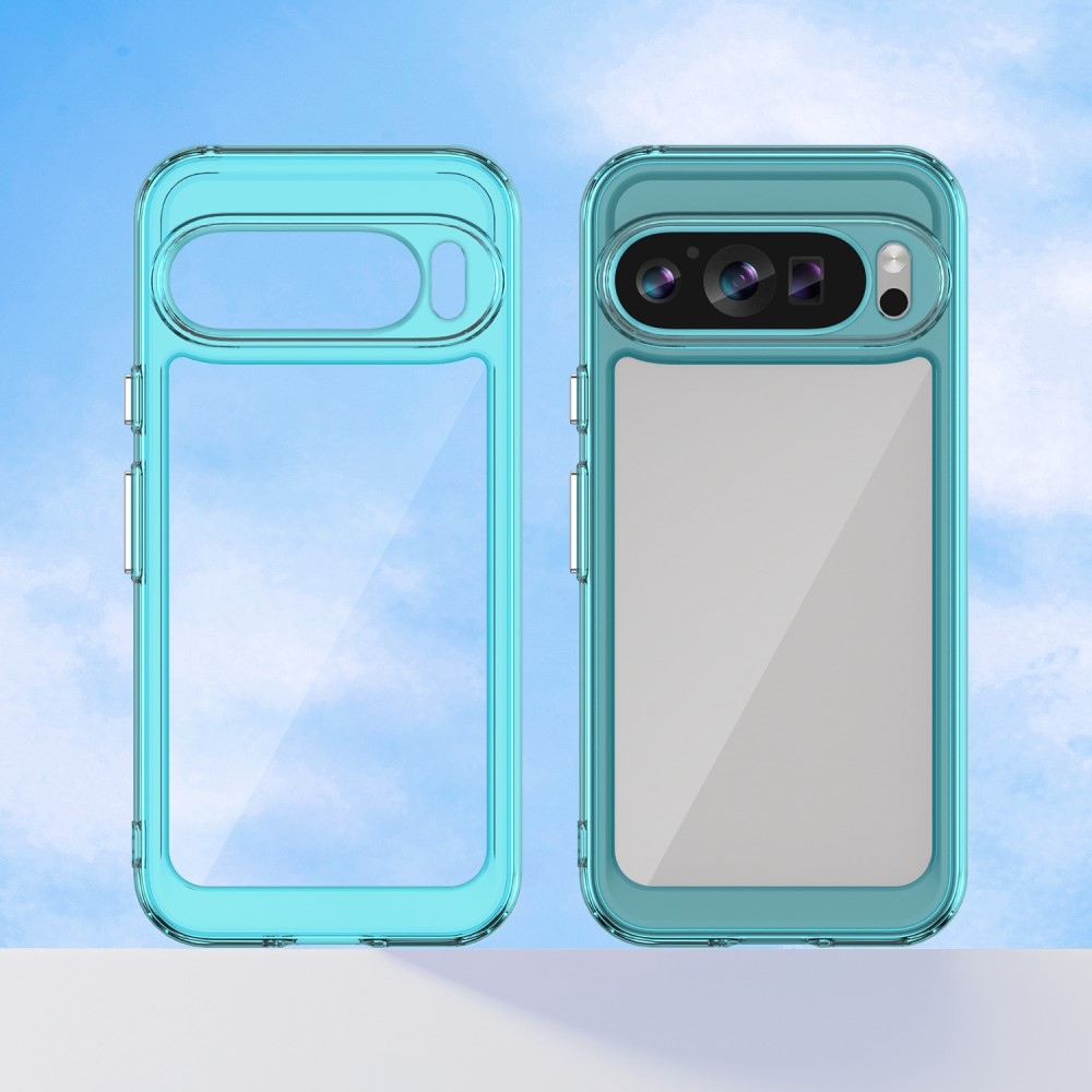 Gelový obal s pevnými zády na Google Pixel 9/9 Pro - světlemodrý