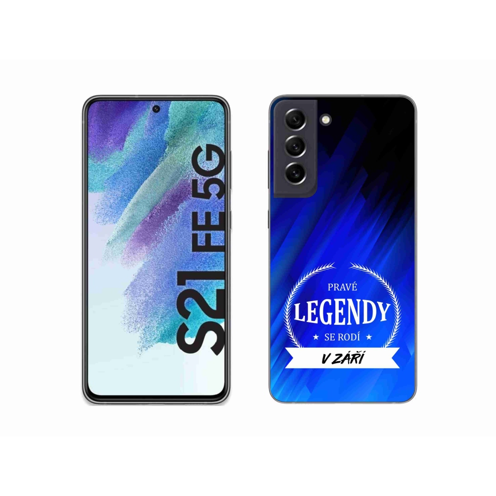 Gelový kryt mmCase na Samsung Galaxy S21 FE 5G - legendy v září modré pozadí