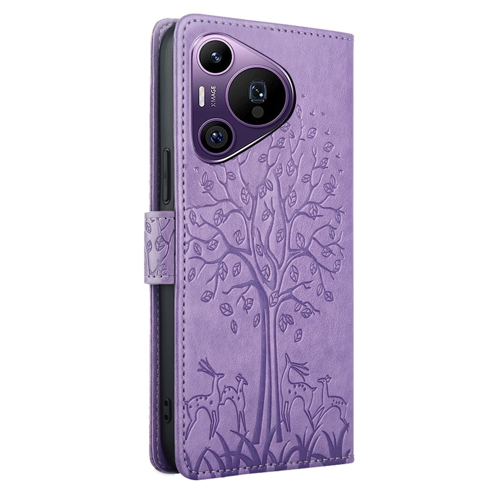 Tree knížkové pouzdro na Huawei Pura 70 Pro - fialové