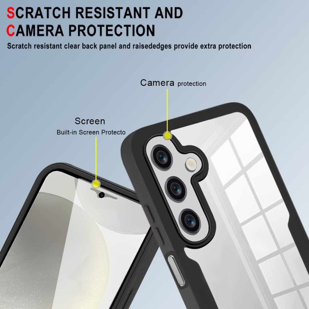 Acryl gelový obal s rámečkem pro ochranou displeje na Samsung Galaxy A26 5G - černý