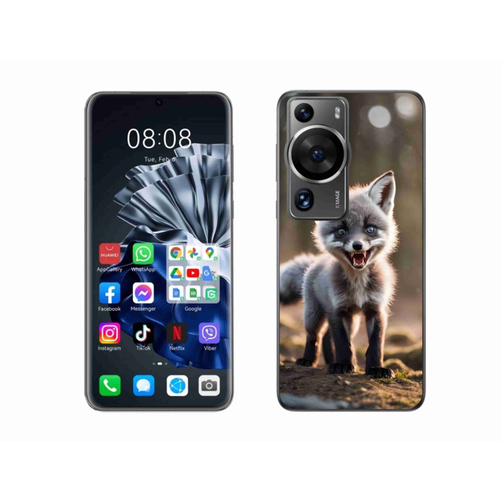 Gelový kryt mmCase na Huawei P60 Pro - rozzuřená liška