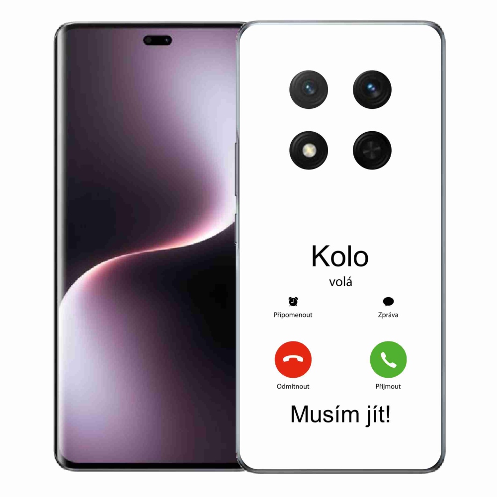 Gelový kryt mmCase na Honor Magic 7 Lite 5G - kolo volá bílé pozadí