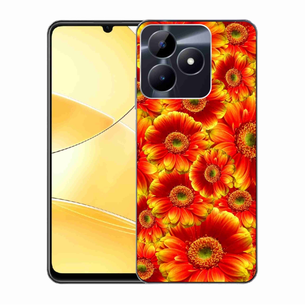 Gelový kryt mmCase na Realme C51/C53 - gerbera 1