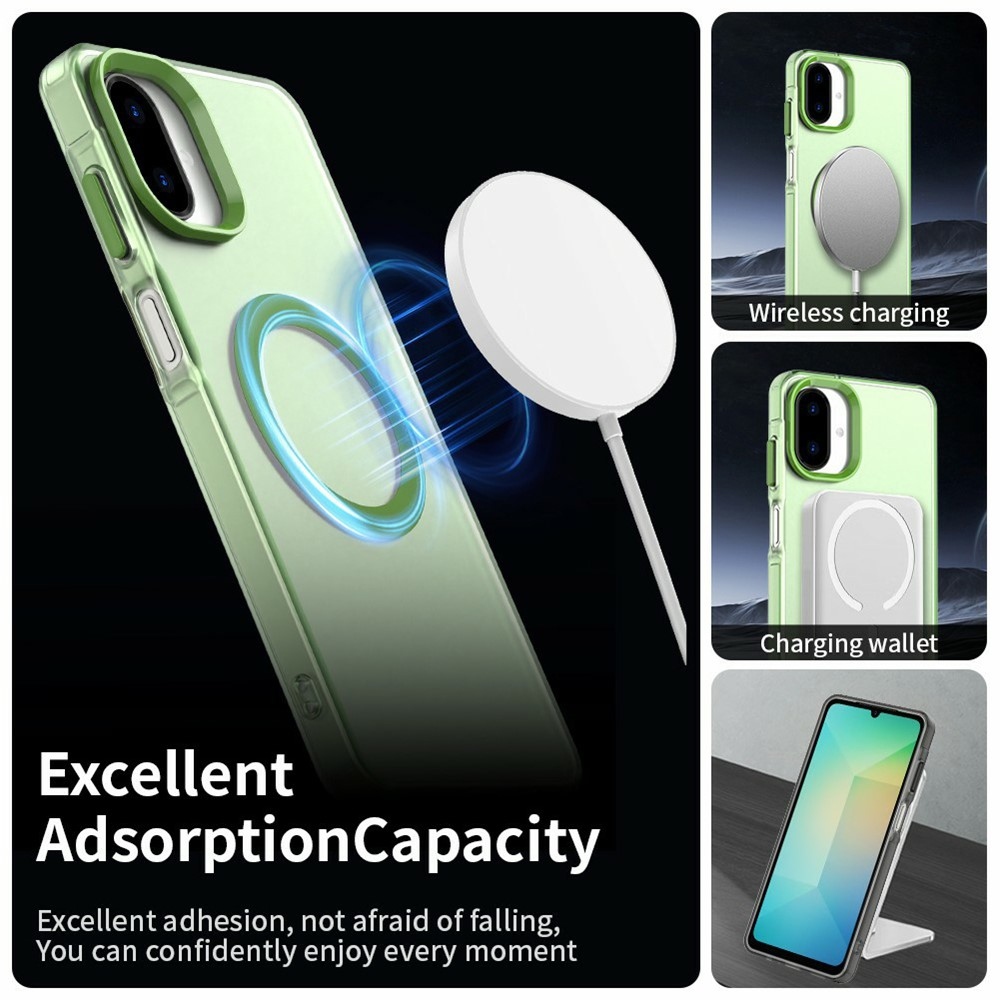 Candy gelový obal MagSafe pro Samsung Galaxy A07 4G - zelený