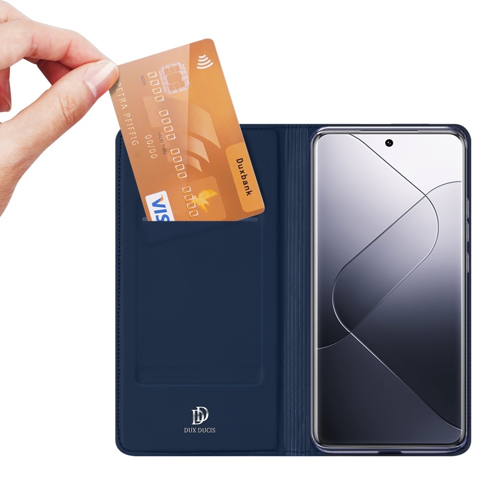 DUX knížkové pouzdro na Xiaomi 14 Pro - tmavěmodré