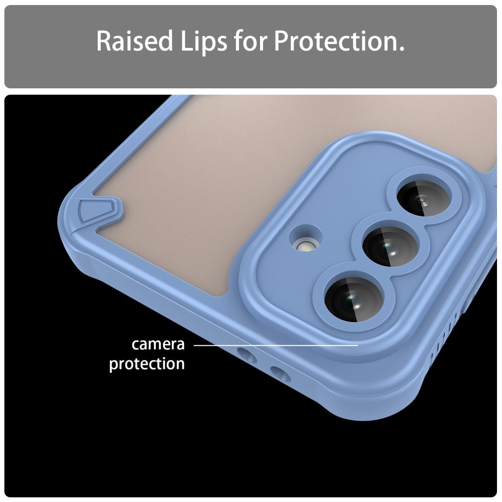 Frosted odolný kryt na Samsung Galaxy A56 5G - modrý