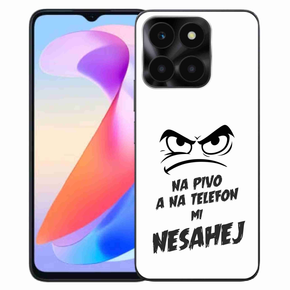 Gelový kryt mmCase na Honor X6a - pivní motiv 2 bílé pozadí