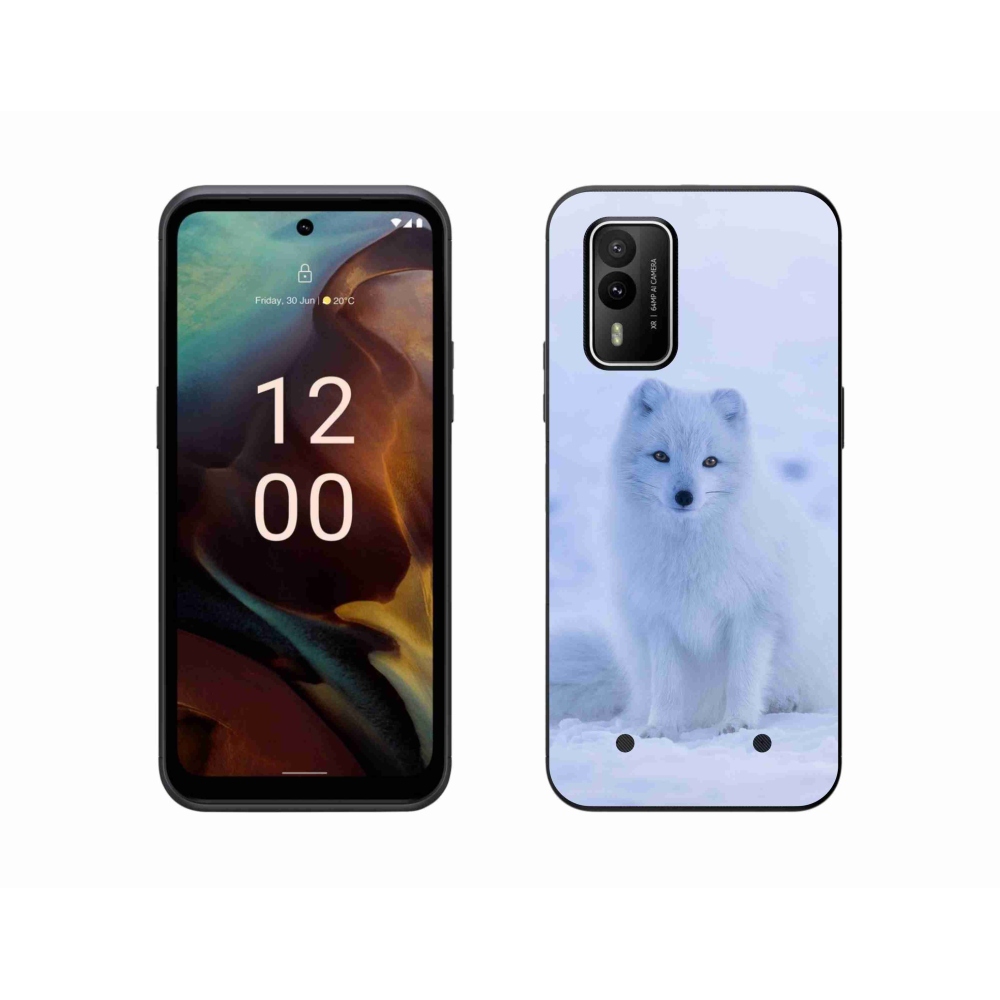 Gelový kryt mmCase na Nokia XR21 - polární liška