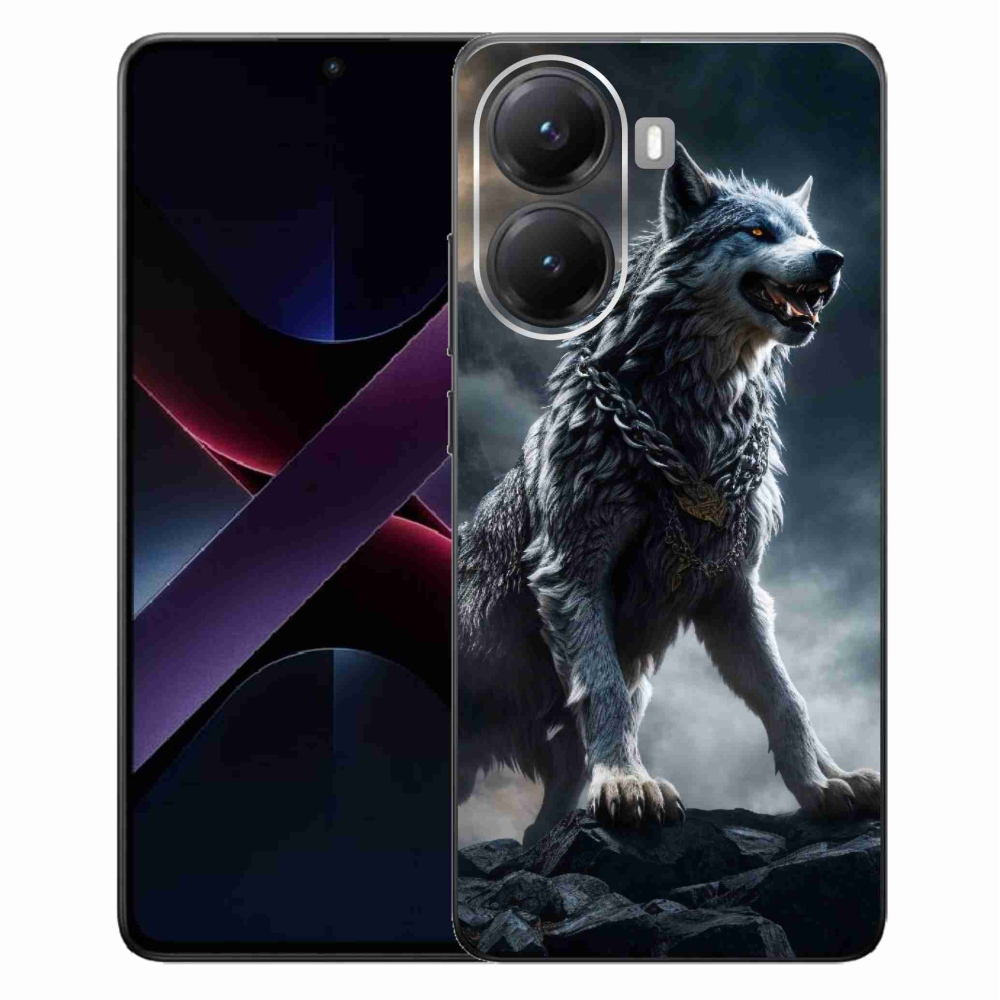 Gelový kryt mmCase na Xiaomi Poco X7 Pro 5G - vlk 1