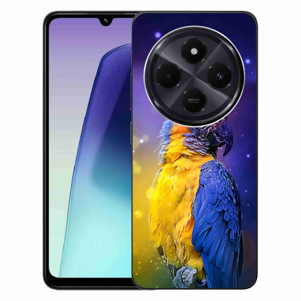 Gelový obal mmCase na Xiaomi Redmi 14C/Poco C75 - papoušek ara 1