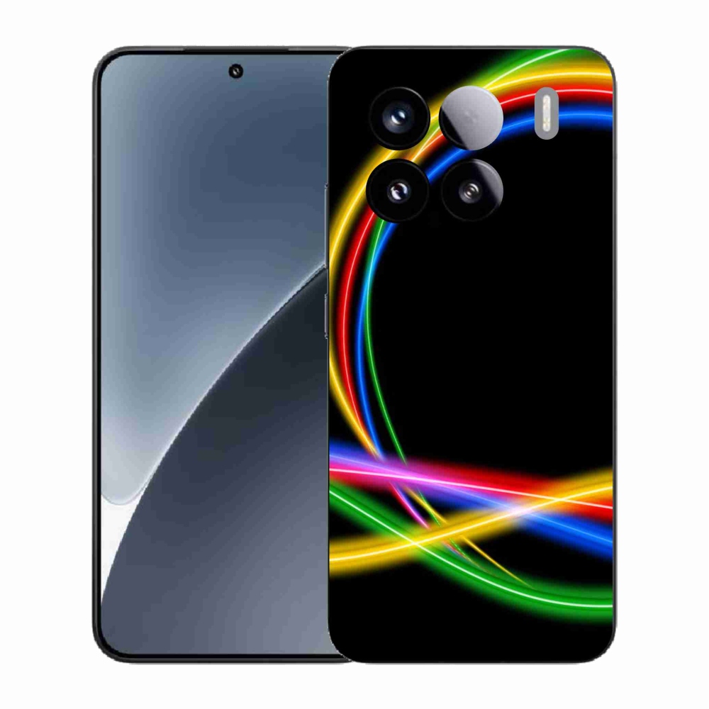Gelový kryt mmCase na Xiaomi 15 - neonové kruhy