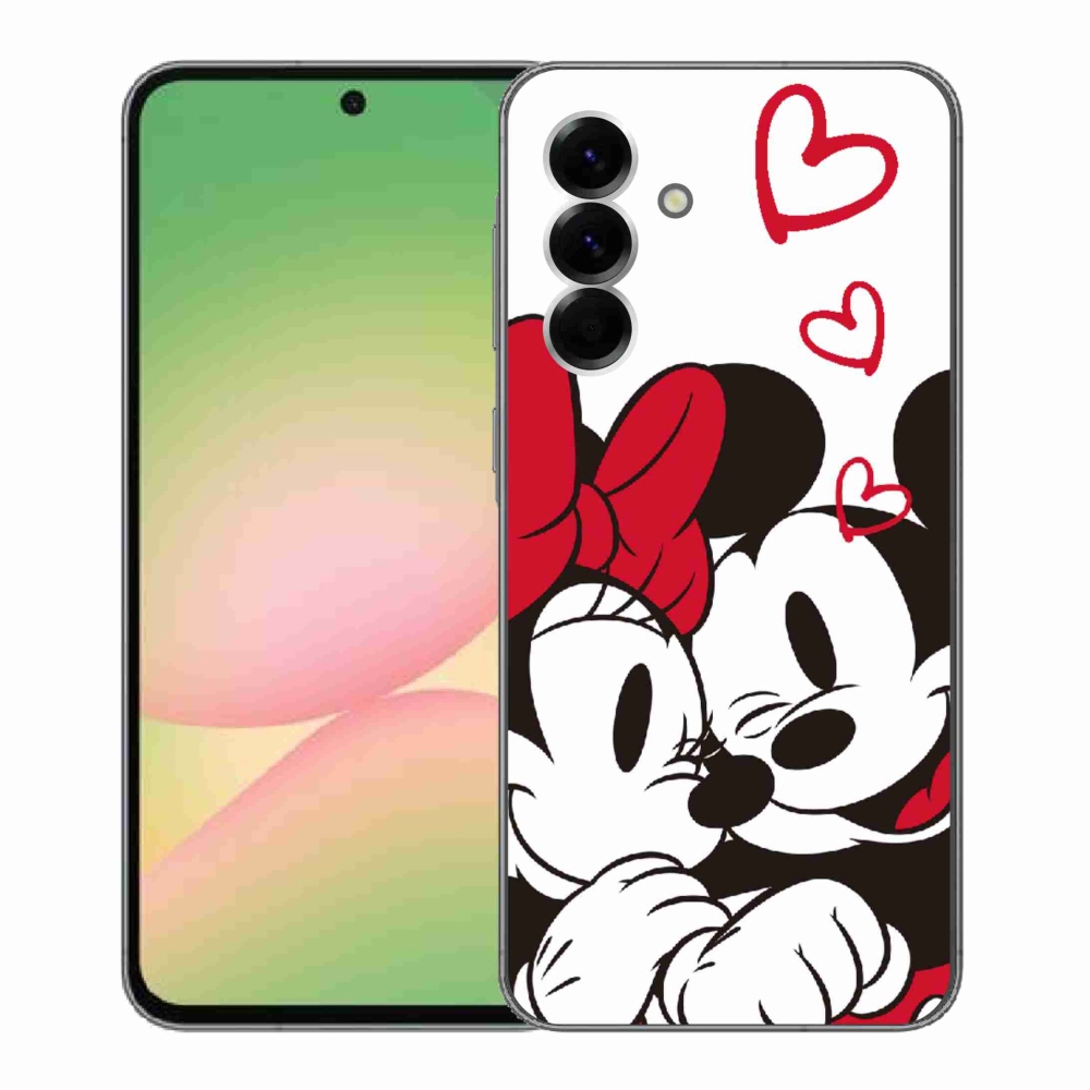 Gelový kryt mmCase na Samsung Galaxy A56 5G - minnie a mickey