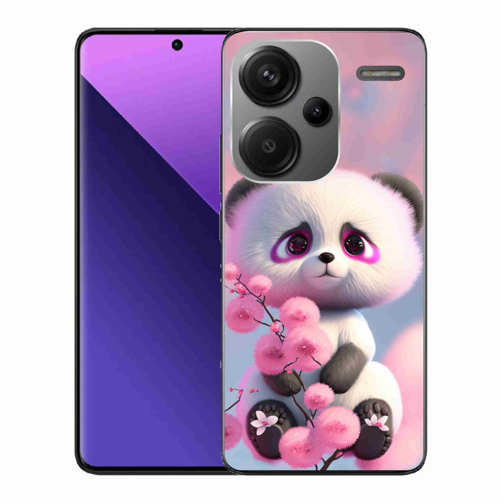 Gelový kryt mmCase na Xiaomi Redmi Note 13 Pro+ 5G - roztomilá panda 1