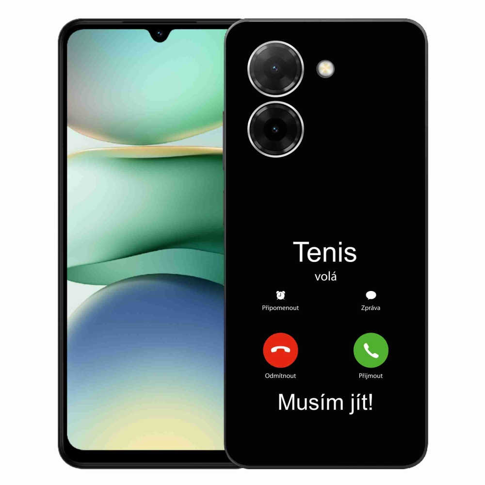 Gelový kryt mmCase na Xiaomi Redmi A5 (171.7x77.8x8.3mm) - tenis volá černé pozadí