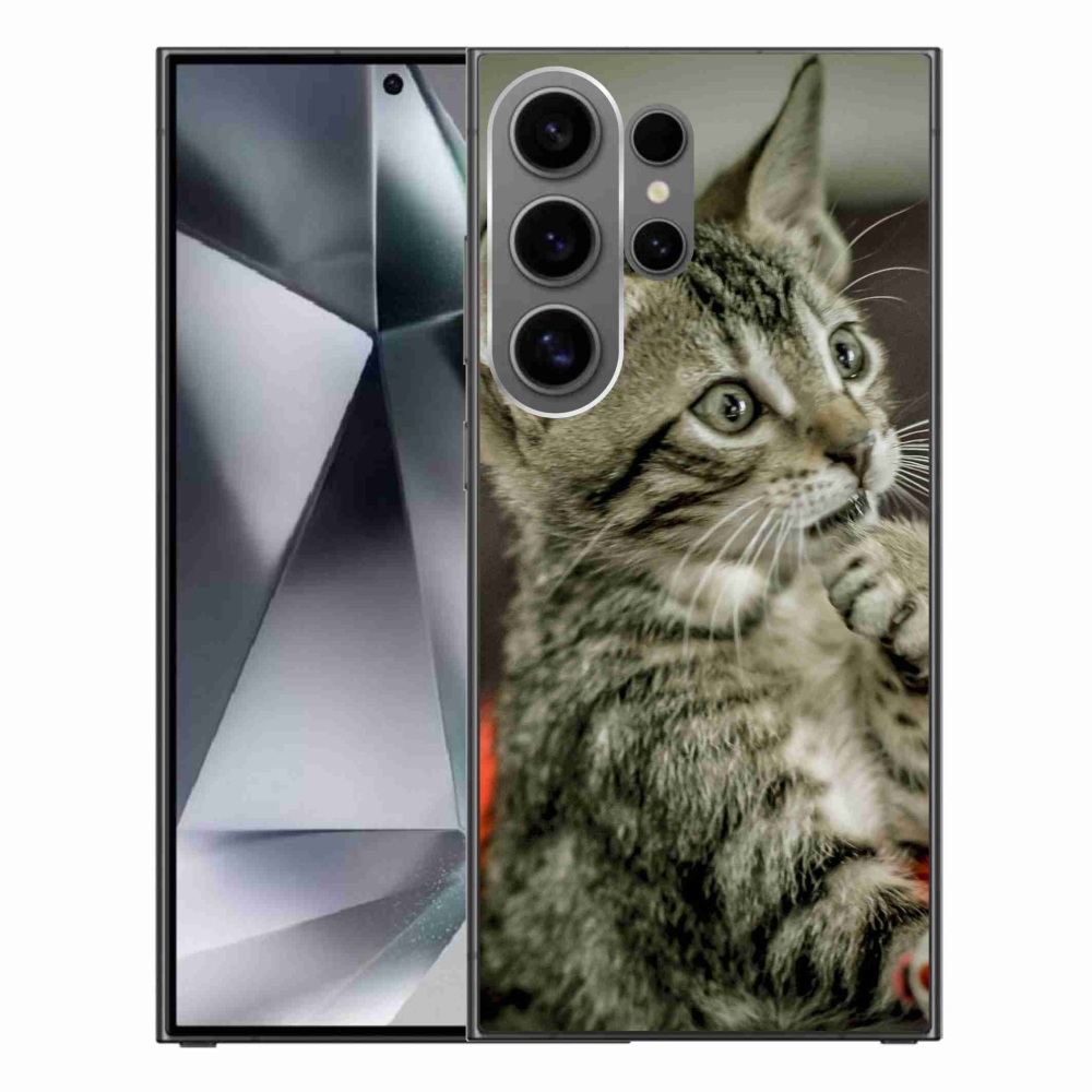 Gelový kryt mmCase na Samsung Galaxy S24 Ultra - roztomilá kočka