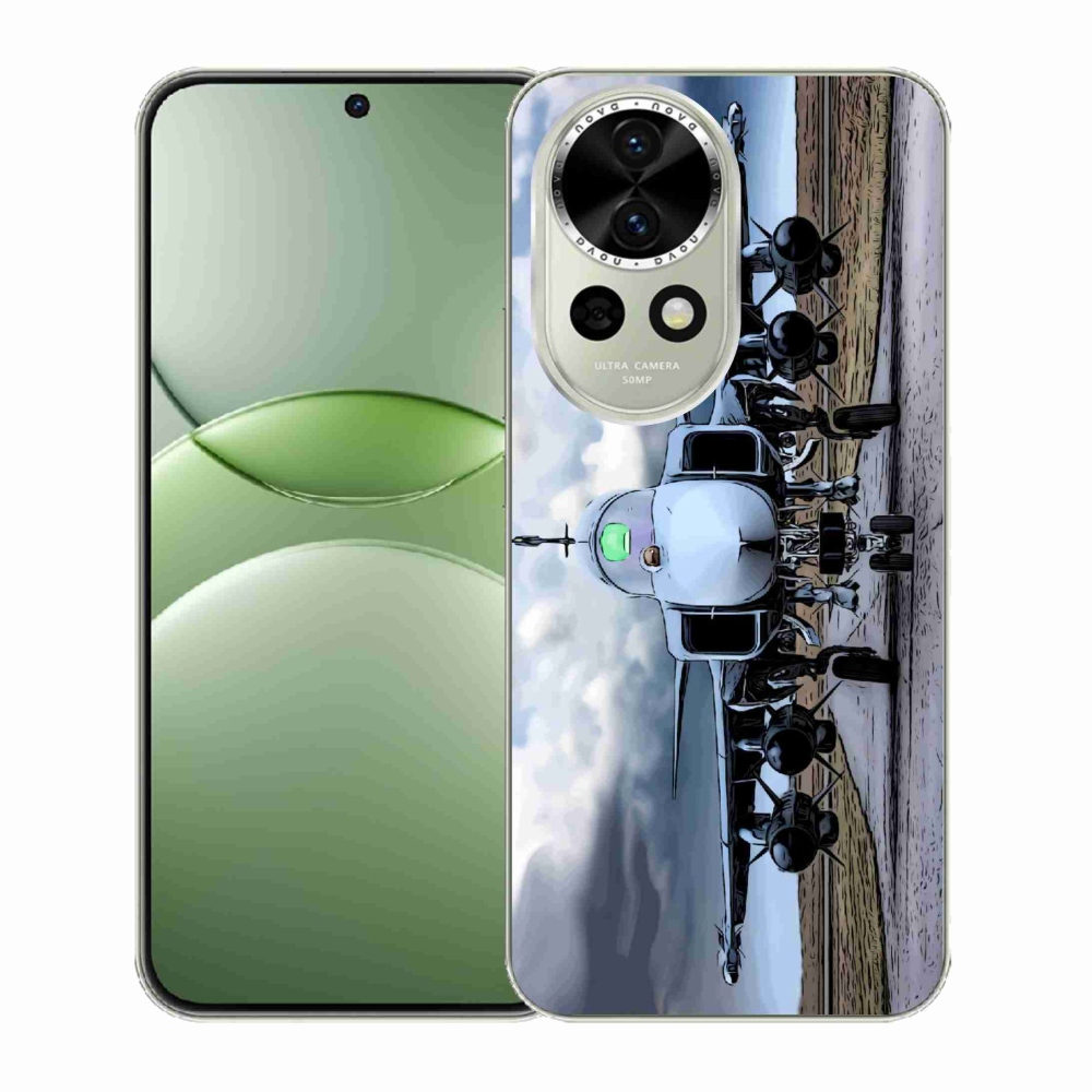 Gelový kryt mmCase na Huawei Nova 13 5G - vojenské letadlo