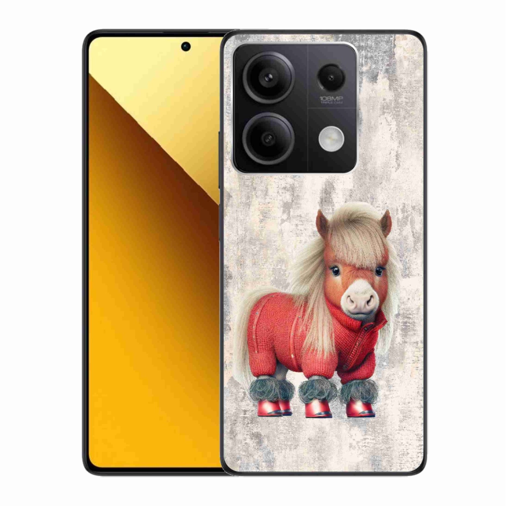 Gelový kryt mmCase na Xiaomi Redmi Note 13 5G - poník ve svetru
