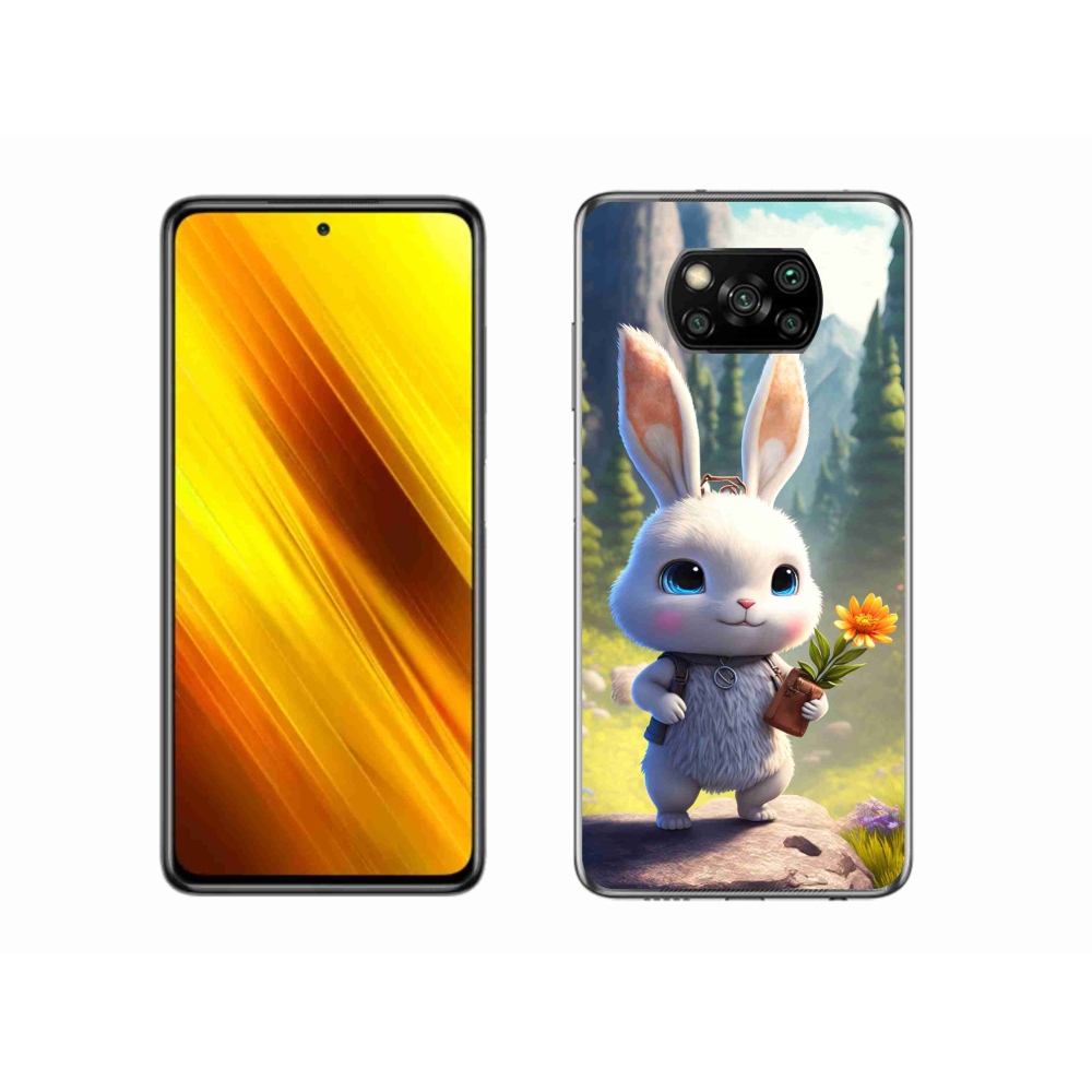 Gelový kryt mmCase na Xiaomi Poco X3 Pro - roztomilý králíček