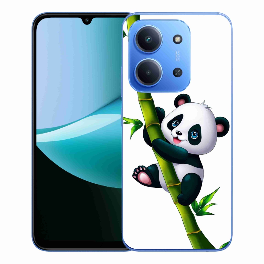 Gelový kryt mmCase na Xiaomi Redmi 15C 4G/5G (173mm) - panda na bambusu