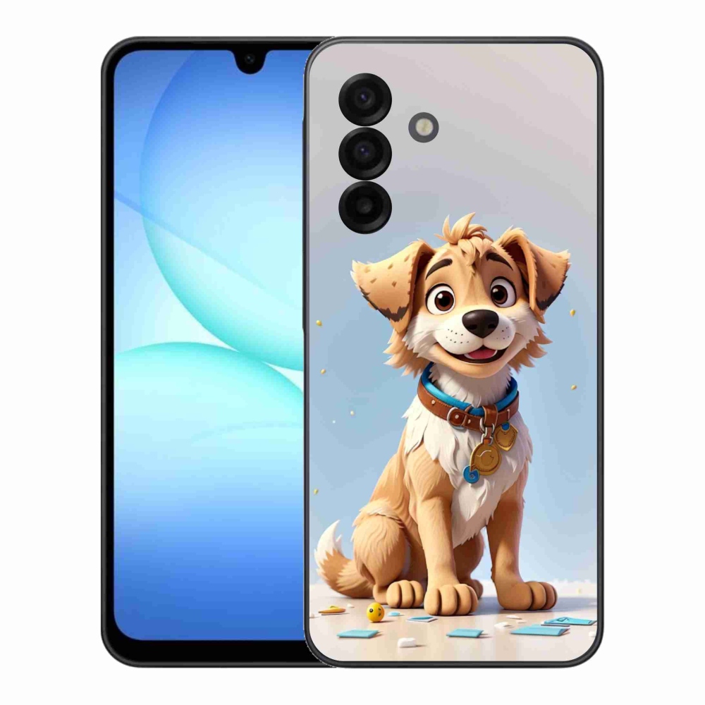 Gelový kryt mmCase na Samsung Galaxy A17 5G - kreslené štěně