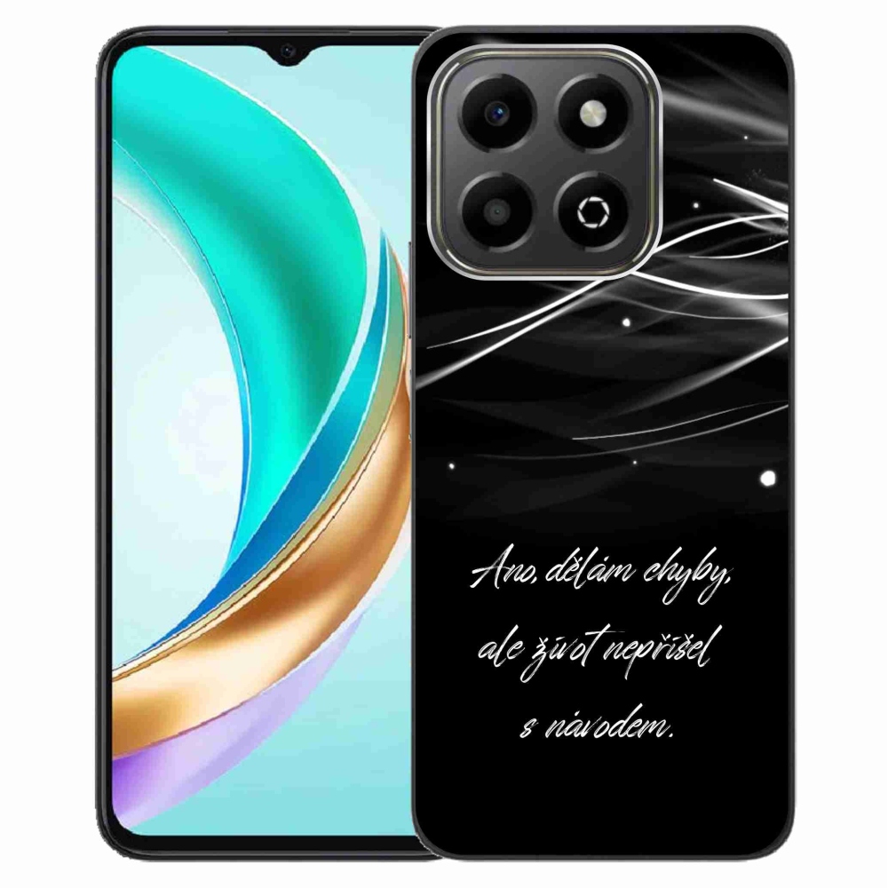 Gelový kryt mmCase na Honor X6b - citát černé pozadí