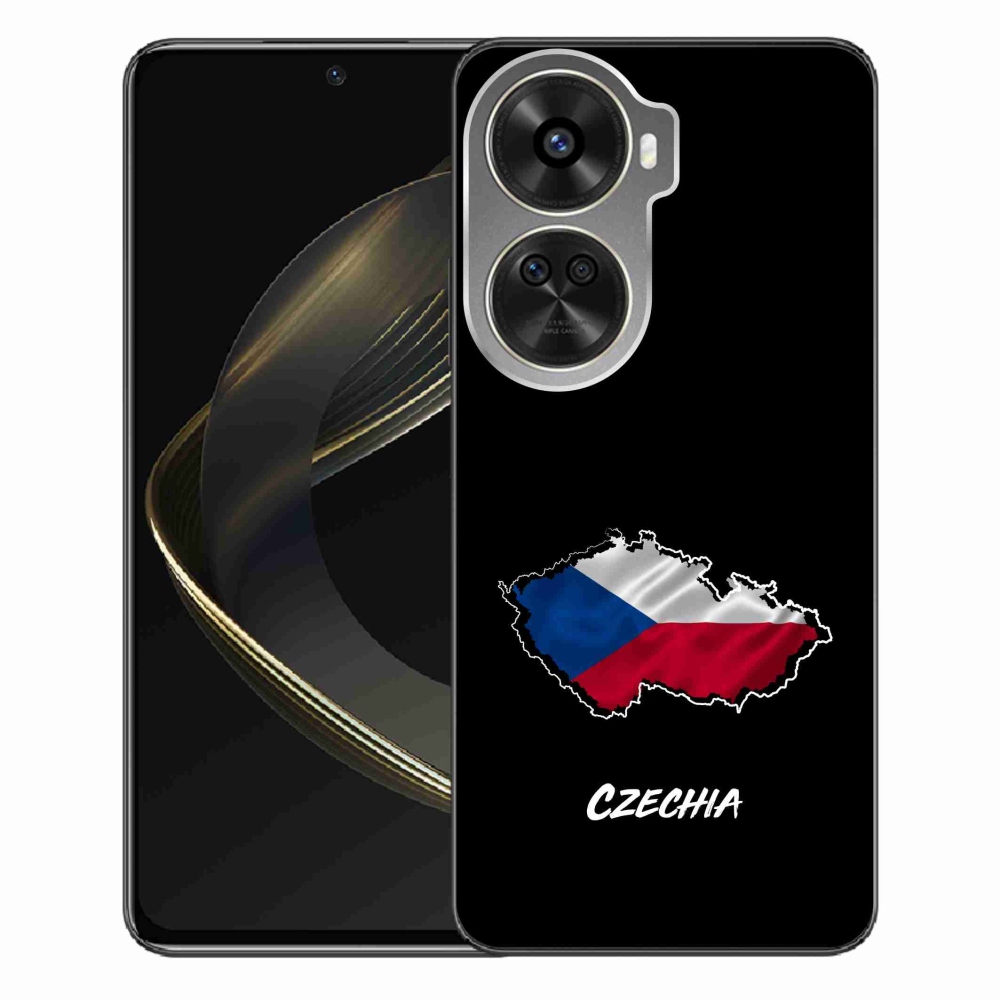 Gelový kryt mmCase na Huawei Nova 12 SE - Czechia černé pozadí