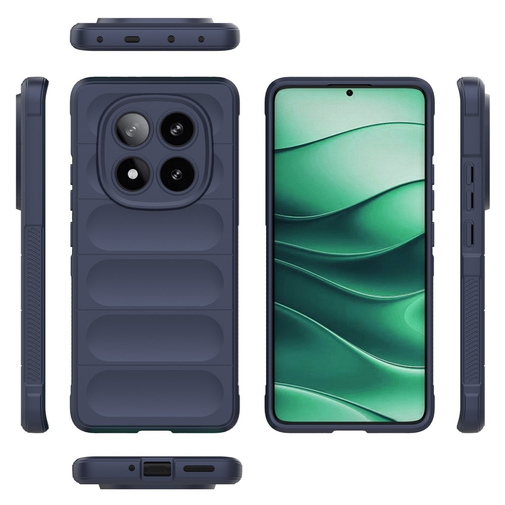 Rugg odolný gelový obal na Xiaomi Redmi Note 14 Pro 5G/Poco X7 5G - tmavěmodrý