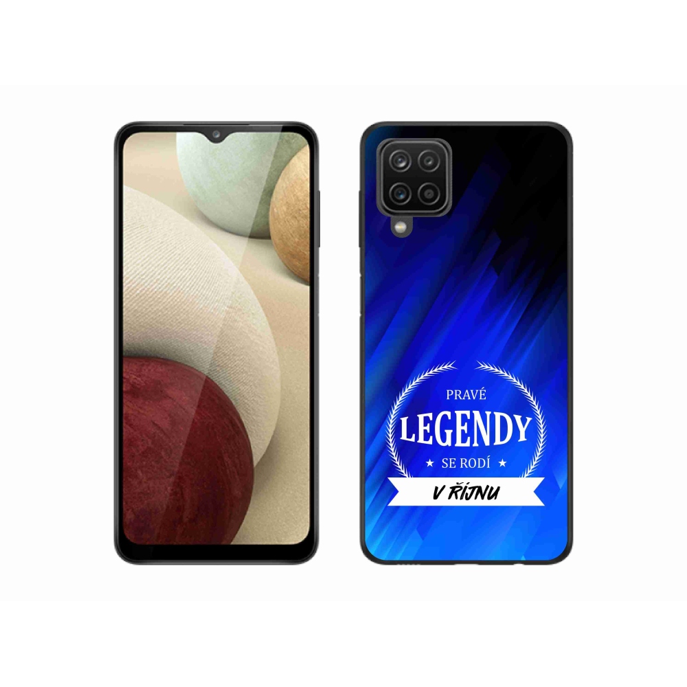 Gelový kryt mmCase na Samsung Galaxy M12 - legendy v říjnu modré pozadí