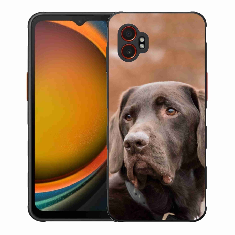 Gelový kryt mmCase na Samsung Galaxy Xcover 7 Pro - hnědý labrador