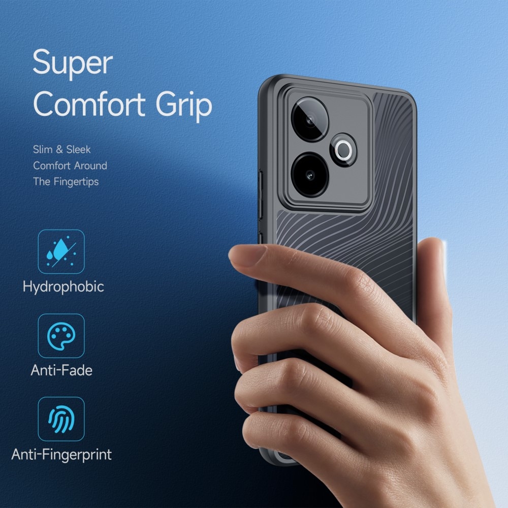 DUX Aimo gelový obal s pevnými zády na Realme GT 7 5G/GT 7T 5G - černý