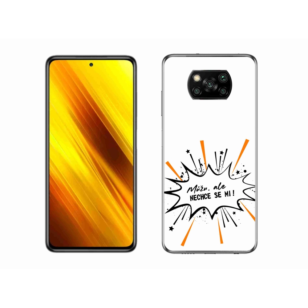Gelový kryt mmCase na Xiaomi Poco X3 Pro - vtipný text 11 bílé pozadí