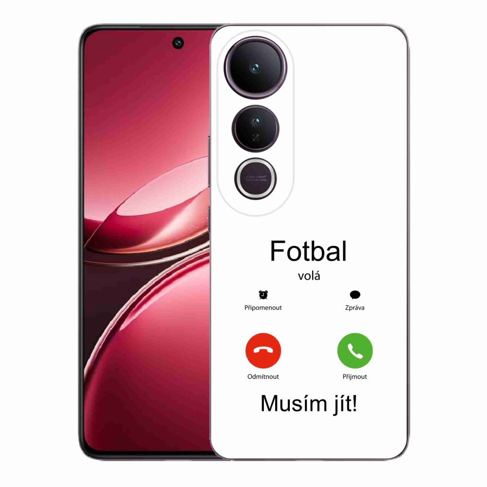 Gelový kryt mmCase na Vivo V50 Lite 4G/5G - fotbal volá bílé pozadí