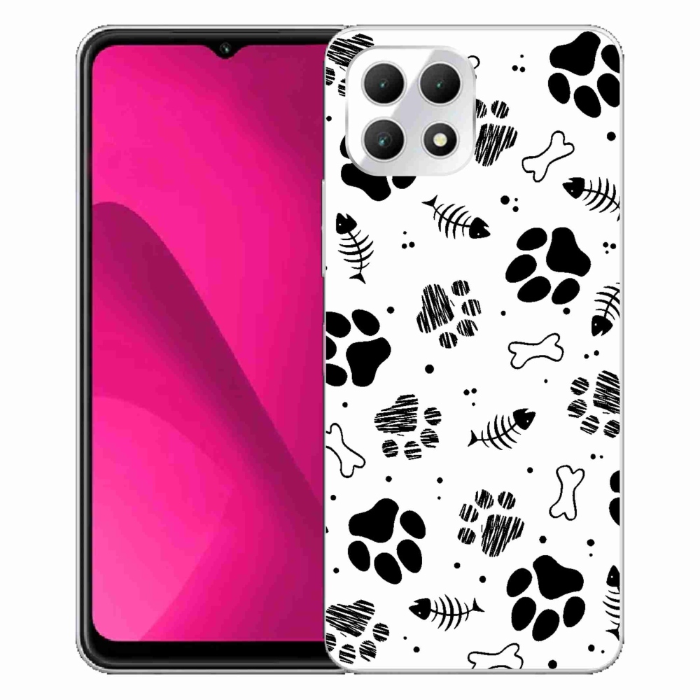 Gelový kryt mmCase na T-Mobile T Phone 2 - psí tlapky 1