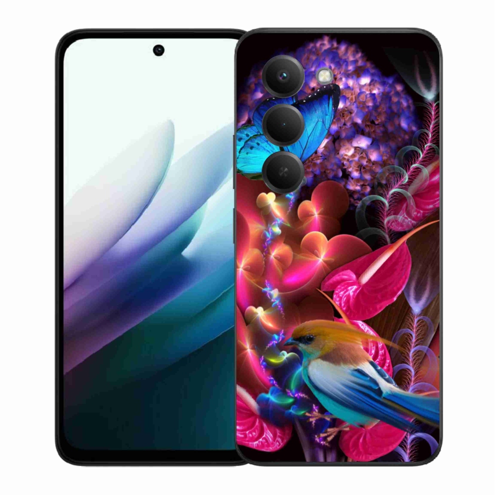 Gelový kryt mmCase na Xiaomi Redmi 15 4G/5G (171mm) - barevné květiny