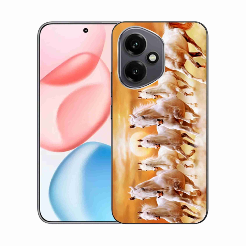 Gelový kryt mmCase na Honor 400 - koně 2