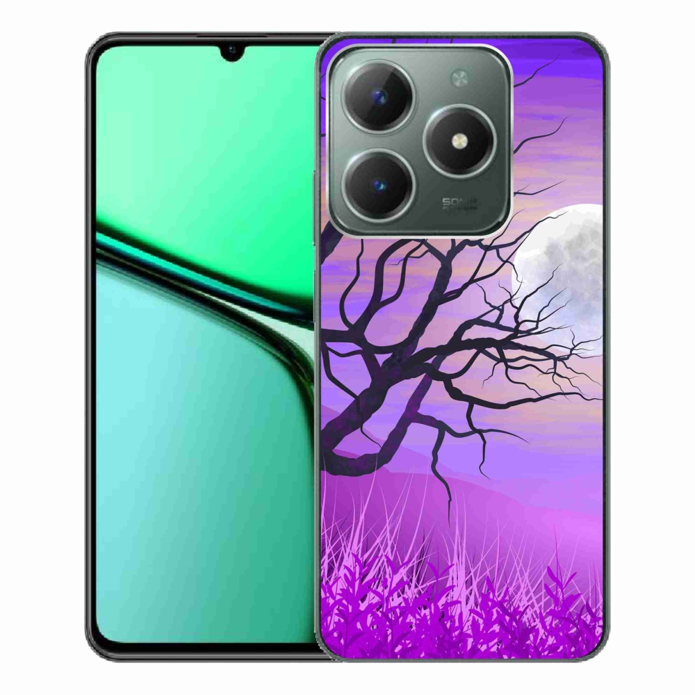 Gelový obal mmCase na Realme C61 - kreslený opadaný strom