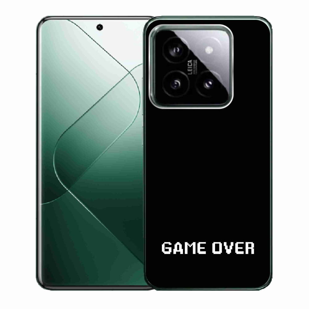 Gelový kryt mmCase na Xiaomi 14 - game over černé pozadí