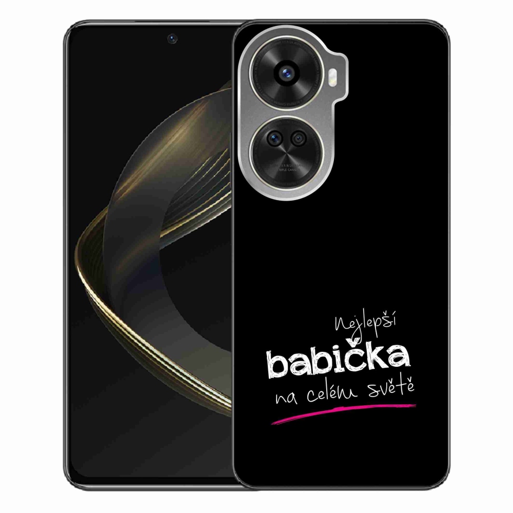 Gelový kryt mmCase na Huawei Nova 12 SE - nejlepší babička 4 černé pozadí
