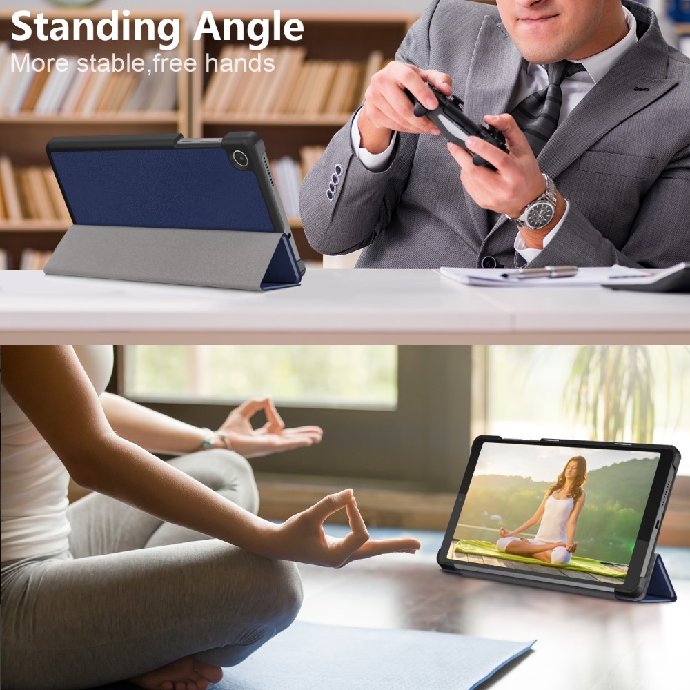 Stand zavírací pouzdro na Lenovo Tab M8 4. Gen (2024) - tmavěmodré