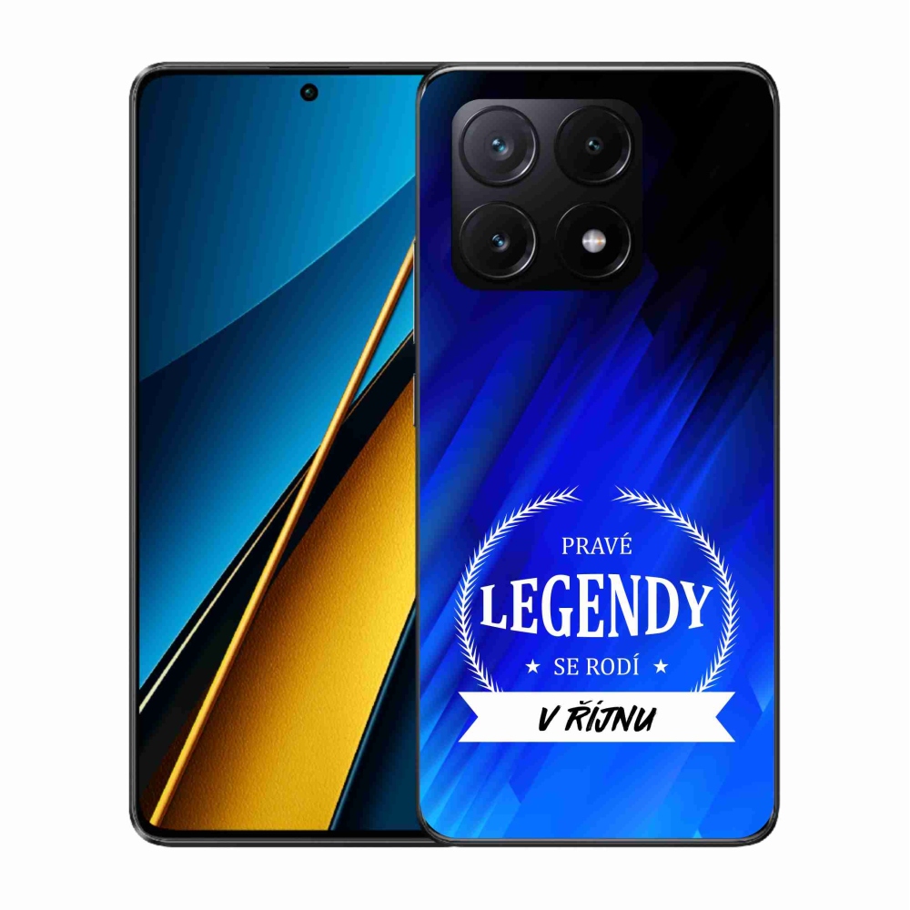 Gelový kryt mmCase na Xiaomi Poco X6 Pro 5G - legendy v říjnu modré pozadí